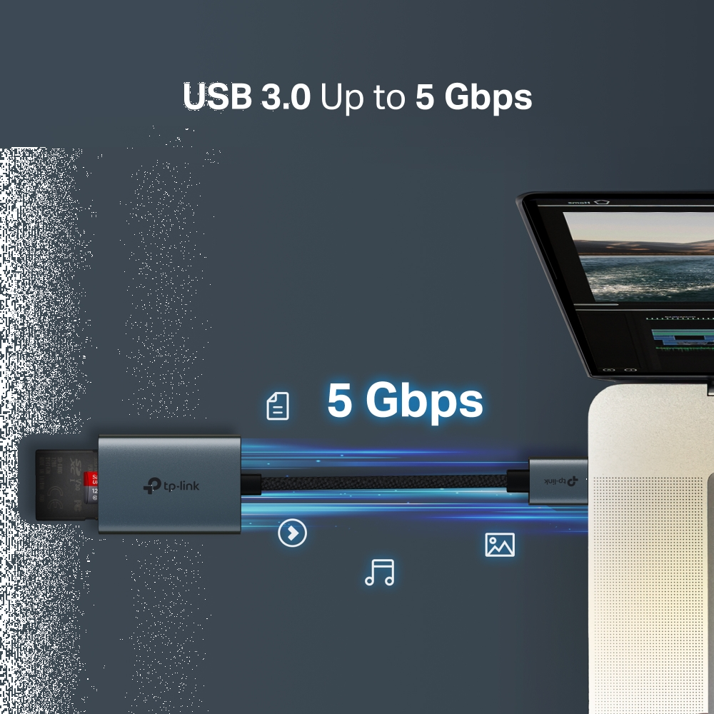 TP-LINK UA430 USB3.0 SD MicroSD 3.0 Kart Okuyucu