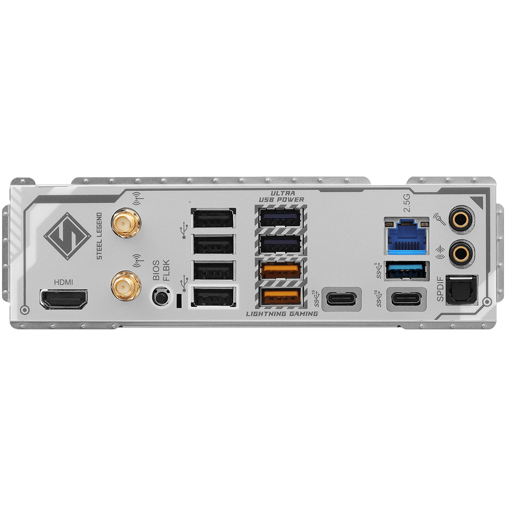 ASROCK B850 STEEL LEGEND WIFI 8000MHz(OC) DDR5 Soket AM5 M.2 USB