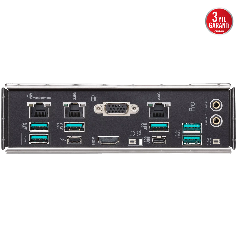 ASUS PRO WS W880 ACE SE 9066MHz(OC) DDR5 Soket 1851 M.2 HDMI Thunderbolt ATX Anakart