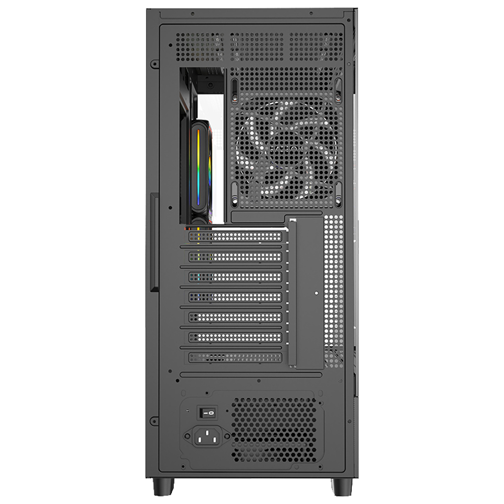 FAZEON F17 1000W 80+ Bronze PCIe Gen5.1 Tempered Glass Mesh ARGB USB 3.0 Siyah ATX Bilgisayar Kasası