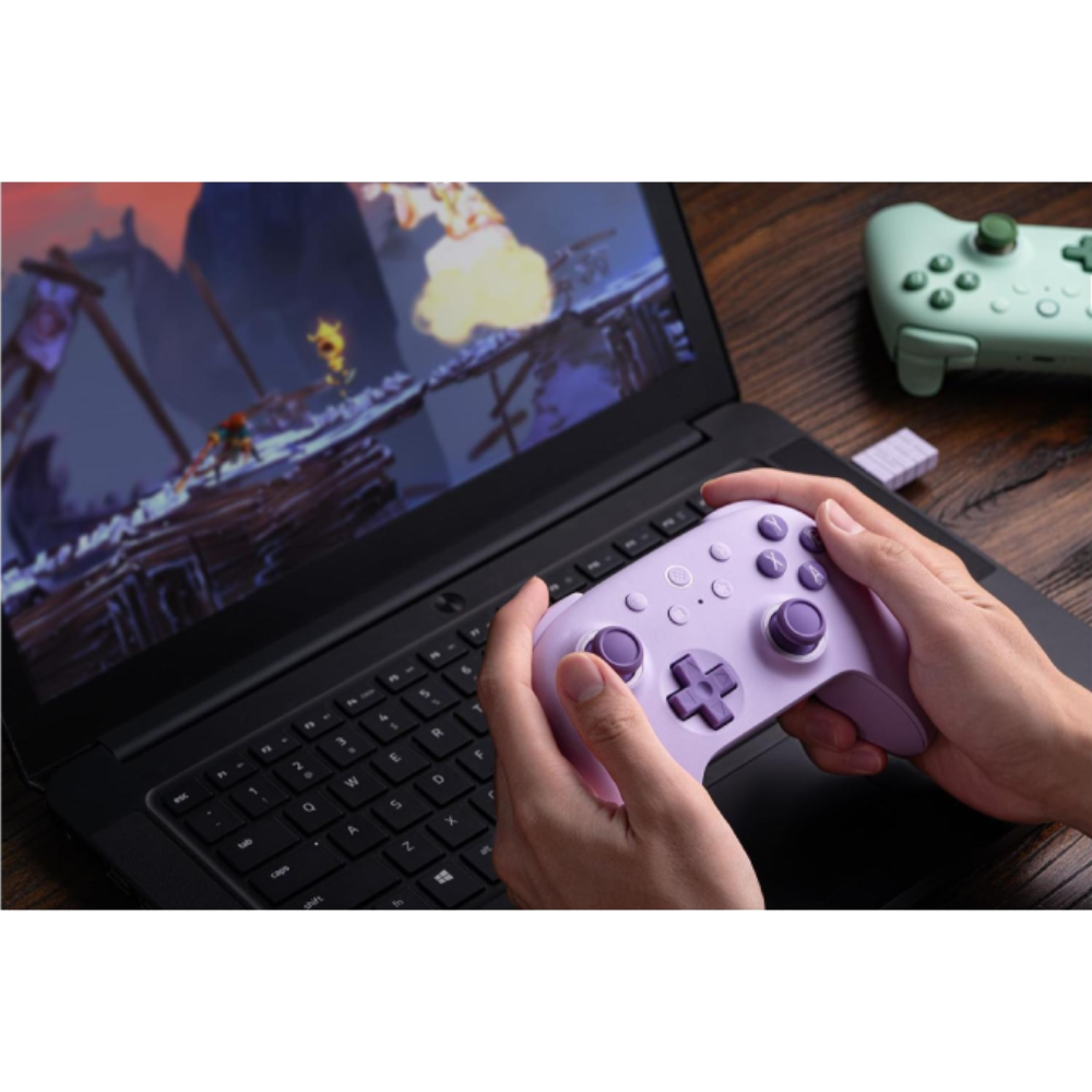 8BitDo Ultimate 2C Hall Efect Kablosuz Mor Gamepad