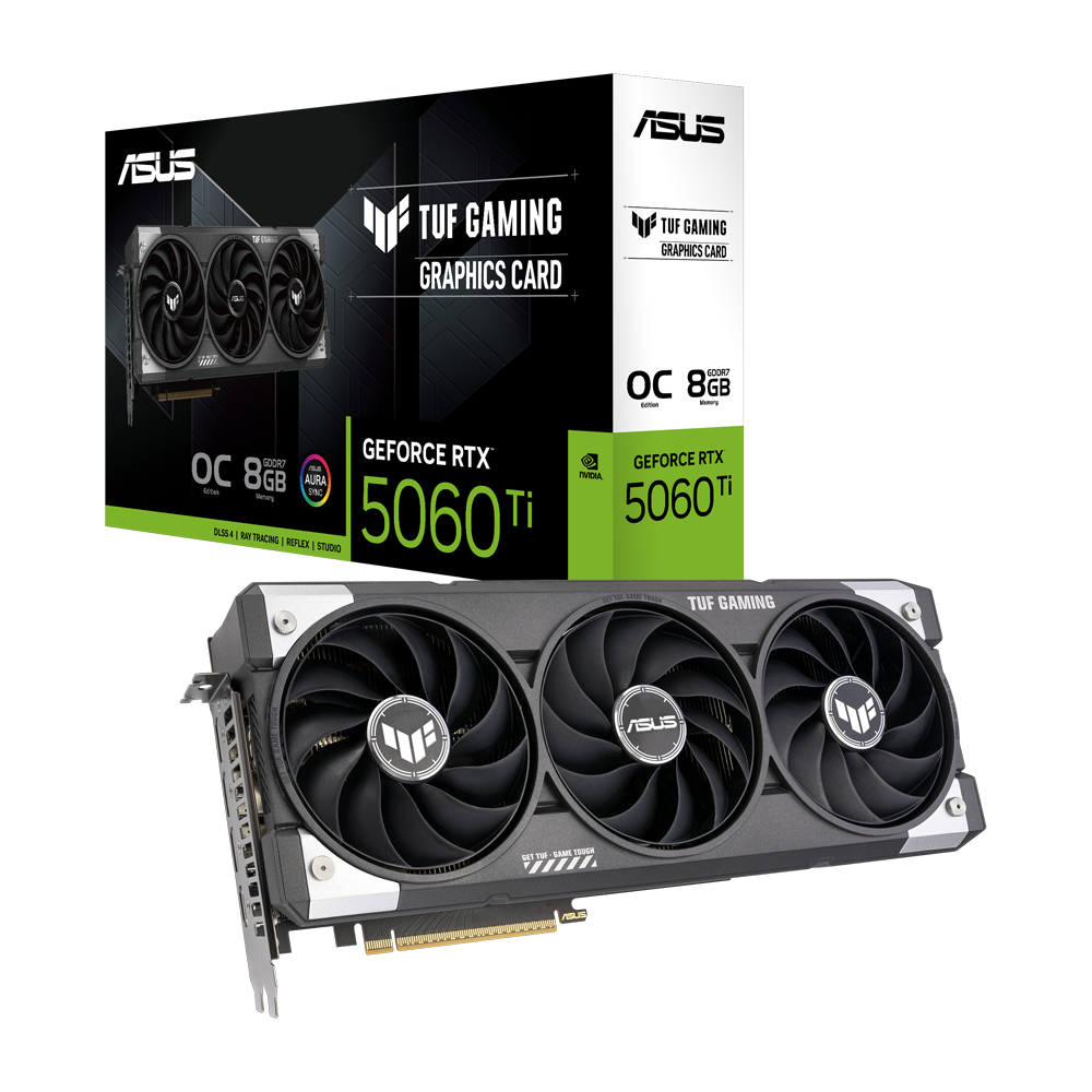 ASUS TUF Gaming GeForce RTX 5060 Ti 8GB OC GDDR7 DLSS 4 128 Bit Ekran Kartı
