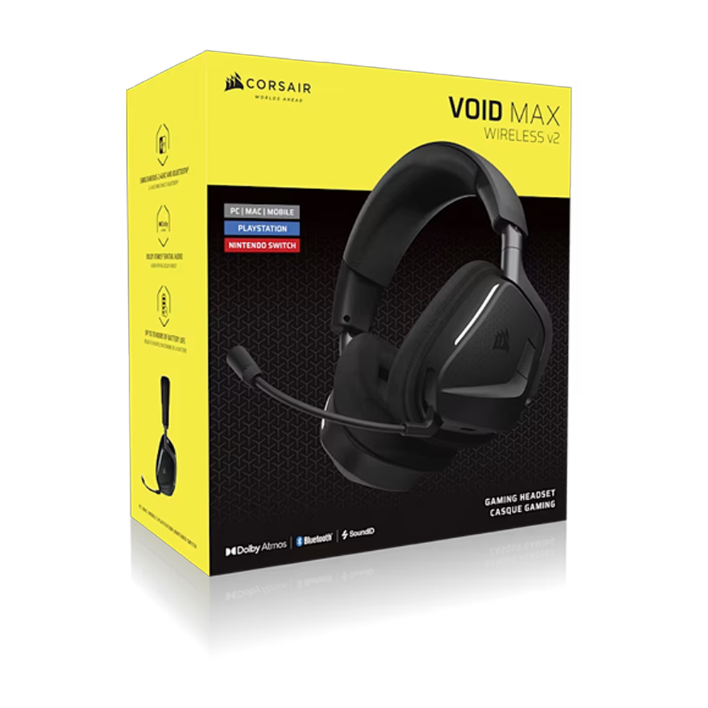 CORSAIR VOID V2 MAX WIRELESS RGB Siyah Kablosuz Gaming Kulaklık