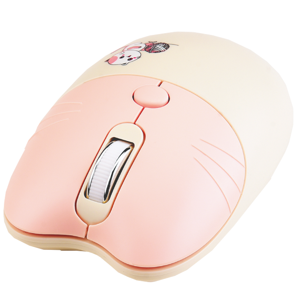 Everest KM-6283 CATTY Sarı Kablosuz Klavye Mouse Set
