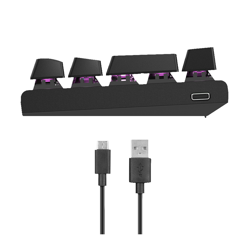 Everest Parley Red Switch RGB Beyaz/Siyah Kablolu Gaming Klavye