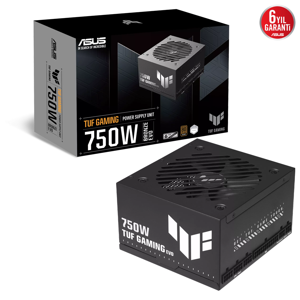 ASUS TUF GAMING 750B EVO 750W 80+ Bronze ATX 3.1 Gen 5.1 140mm Fanlı PSU