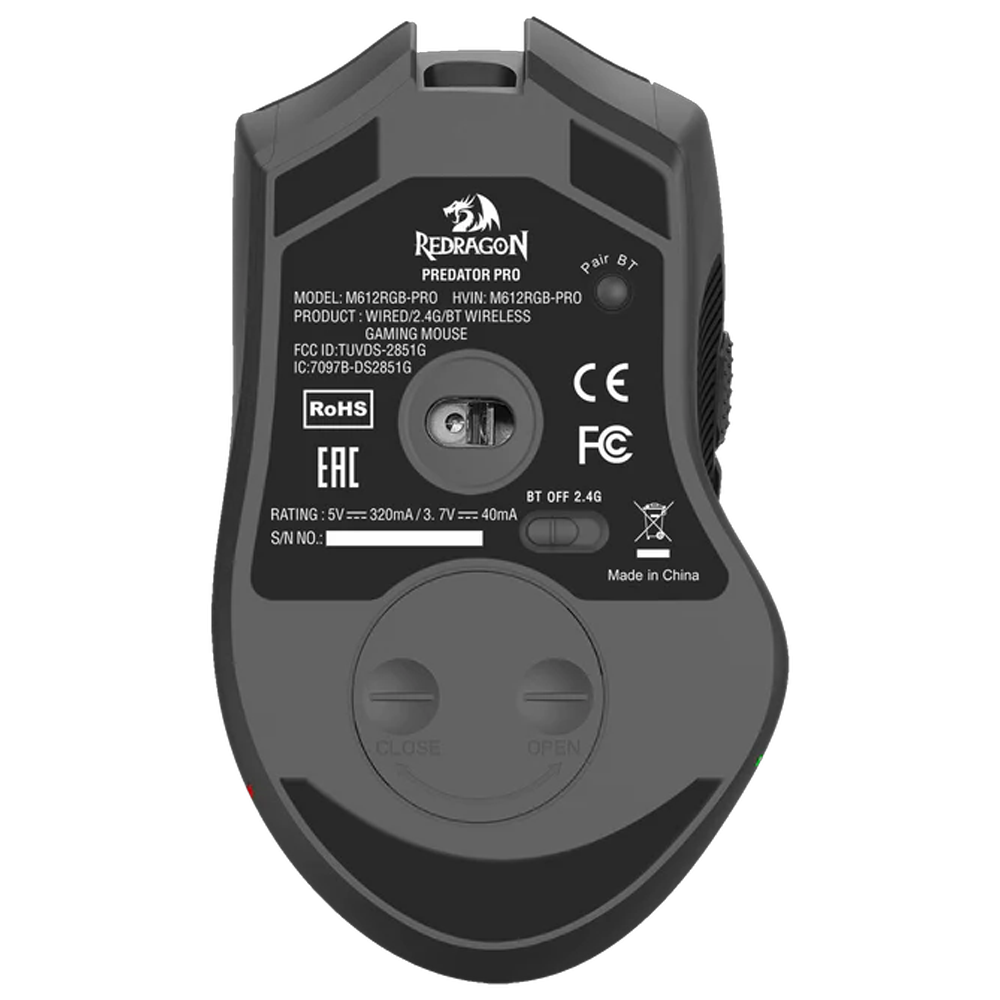 Redragon Predator M612 Pro 8000 DPI RGB Kablosuz Gaming Mouse