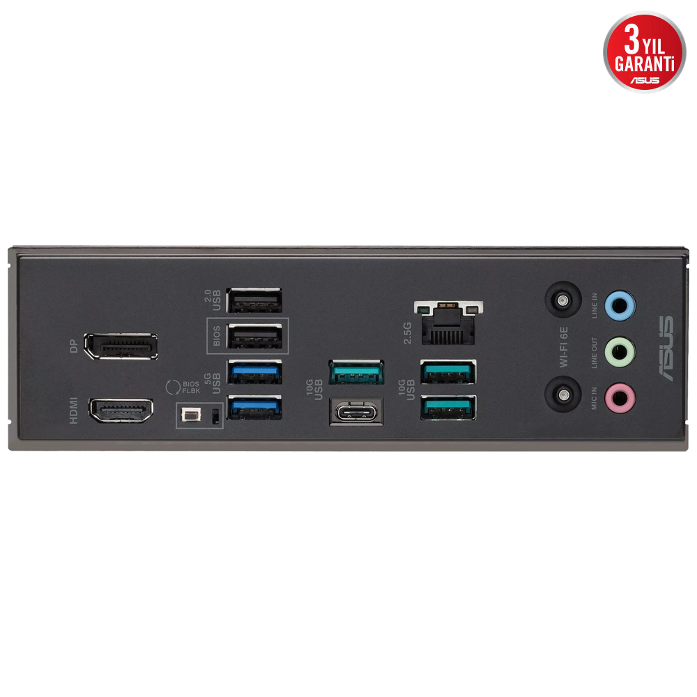 ASUS B850 MAX GAMING WIFI 8400MHz(OC) DDR5 Soket AM5 M.2 HDMI DP ATX Anakart