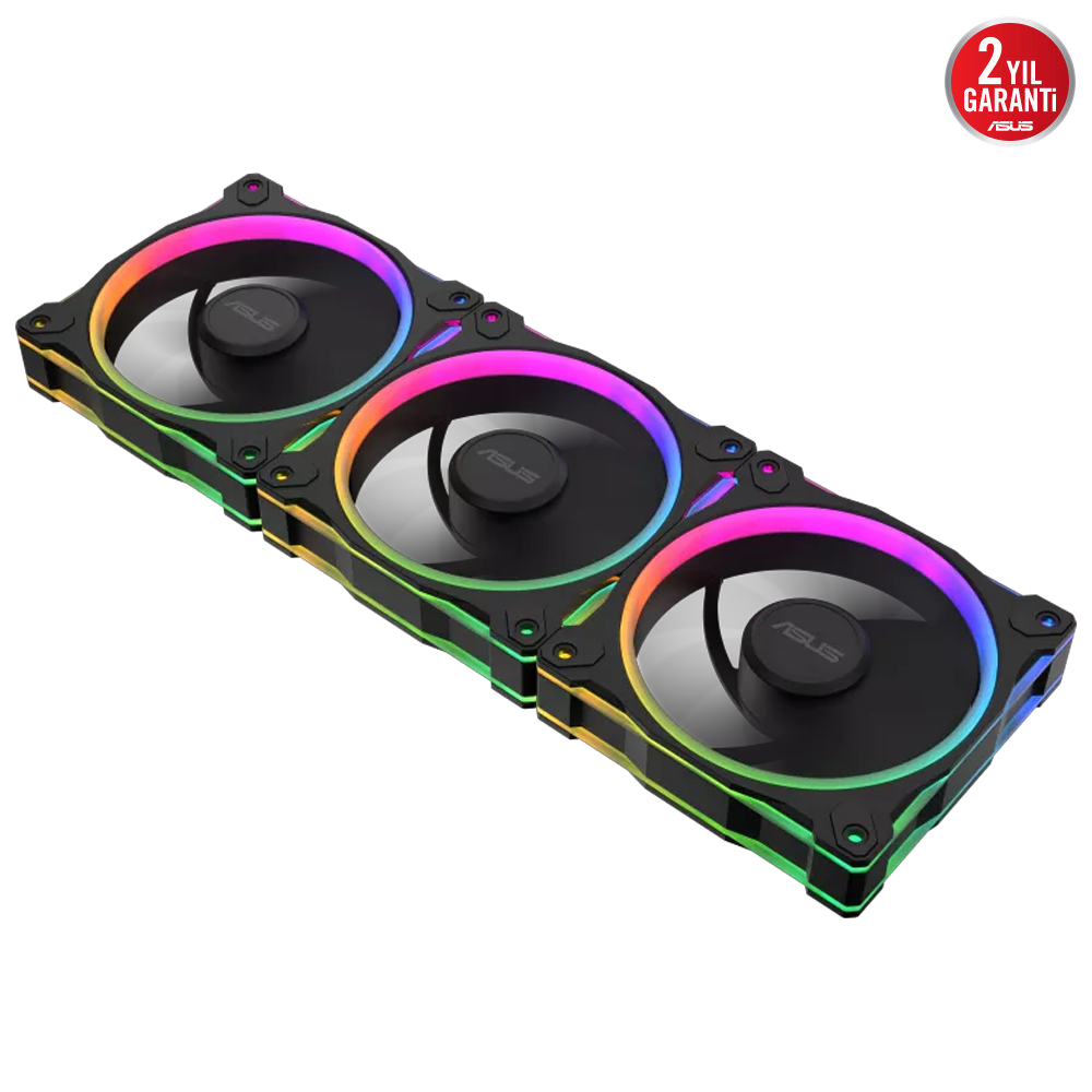 ASUS PRIME MR120 Reverse ARGB  120mm Siyah Üçlü Kasa Fanı