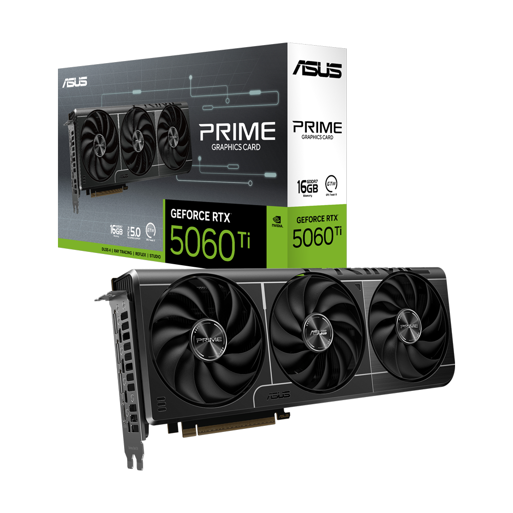 ASUS PRIME GeForce RTX 5060 Ti 16GB GDDR7 DLSS 4 128 Bit Ekran Kartı görsel 1