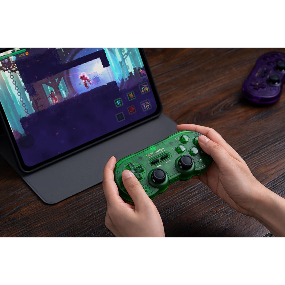 8BitDo Sn30 Pro Hall Efect Kablosuz Jade Yeşil Gamepad