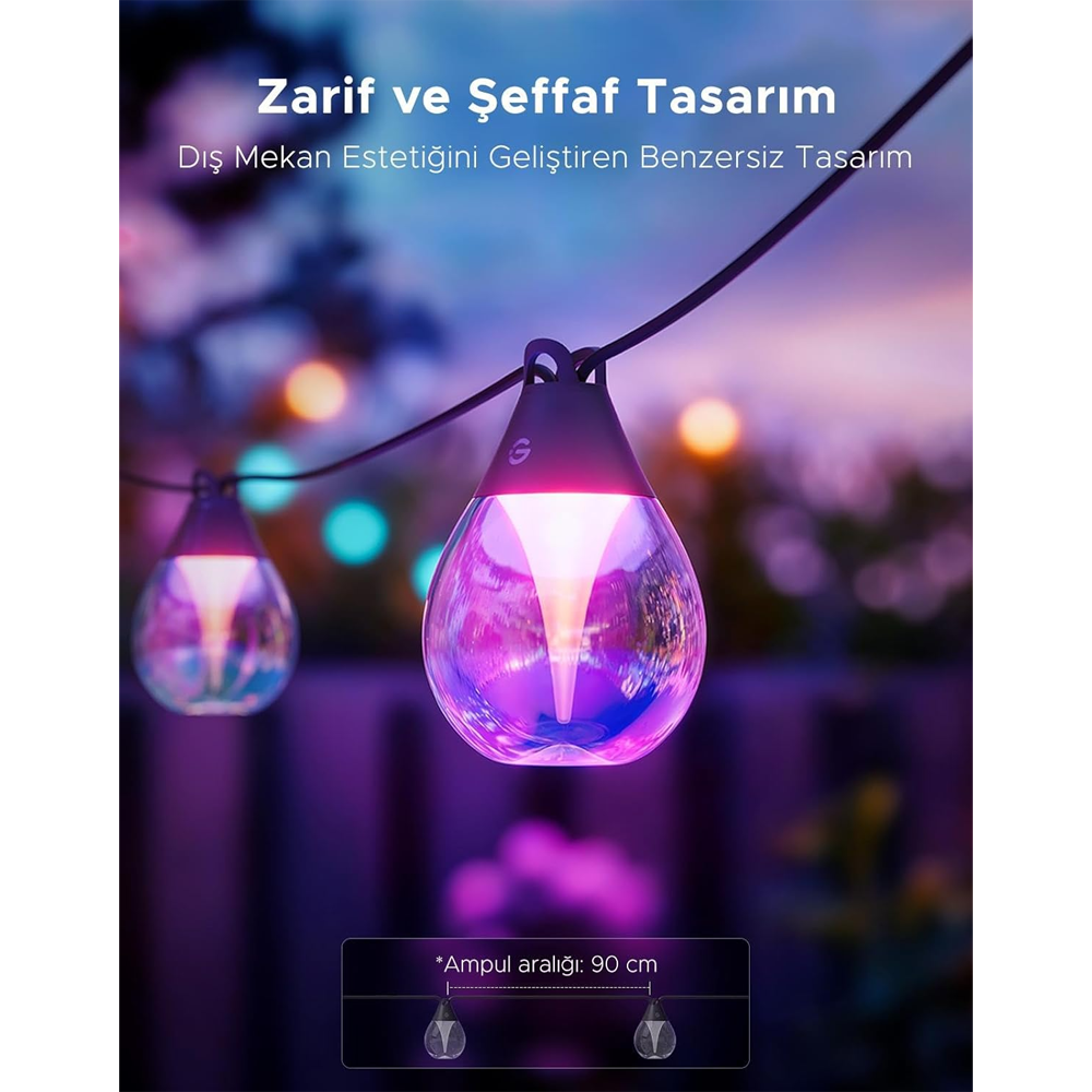 Govee Şeffaf Dış Mekan Işıkları
