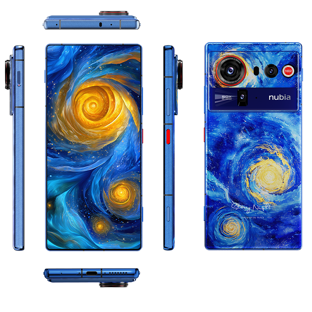Nubia Z8O Ultra 16+512Gスマートフォン 本体 中国版 NUBIA ZTE Z80 ULTRA 16GB/512GB Mavi Akilli Telefon (Nubia Türkiye