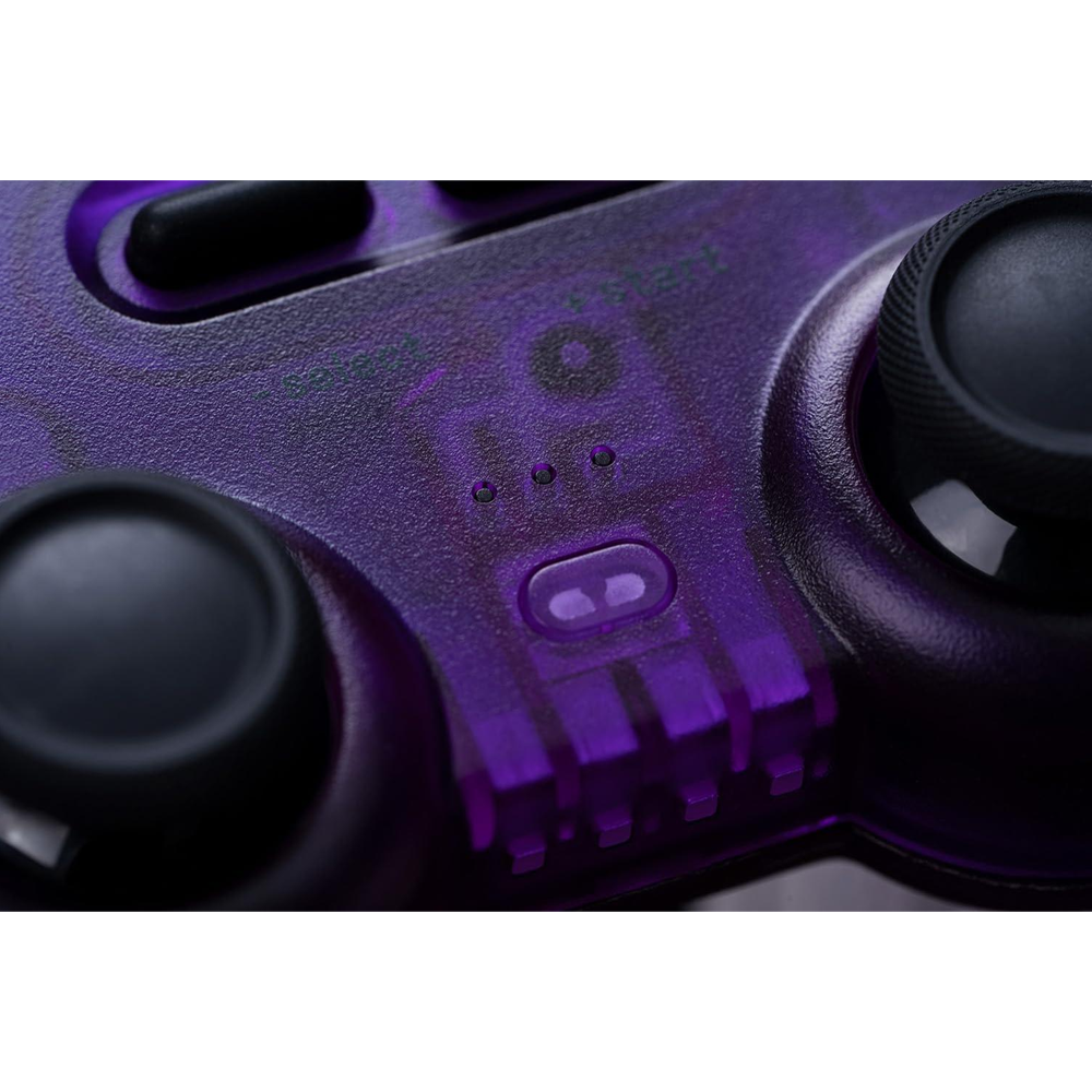 8BitDo Pro 2 Hall Efect Kablosuz Transparan Mor Gamepad