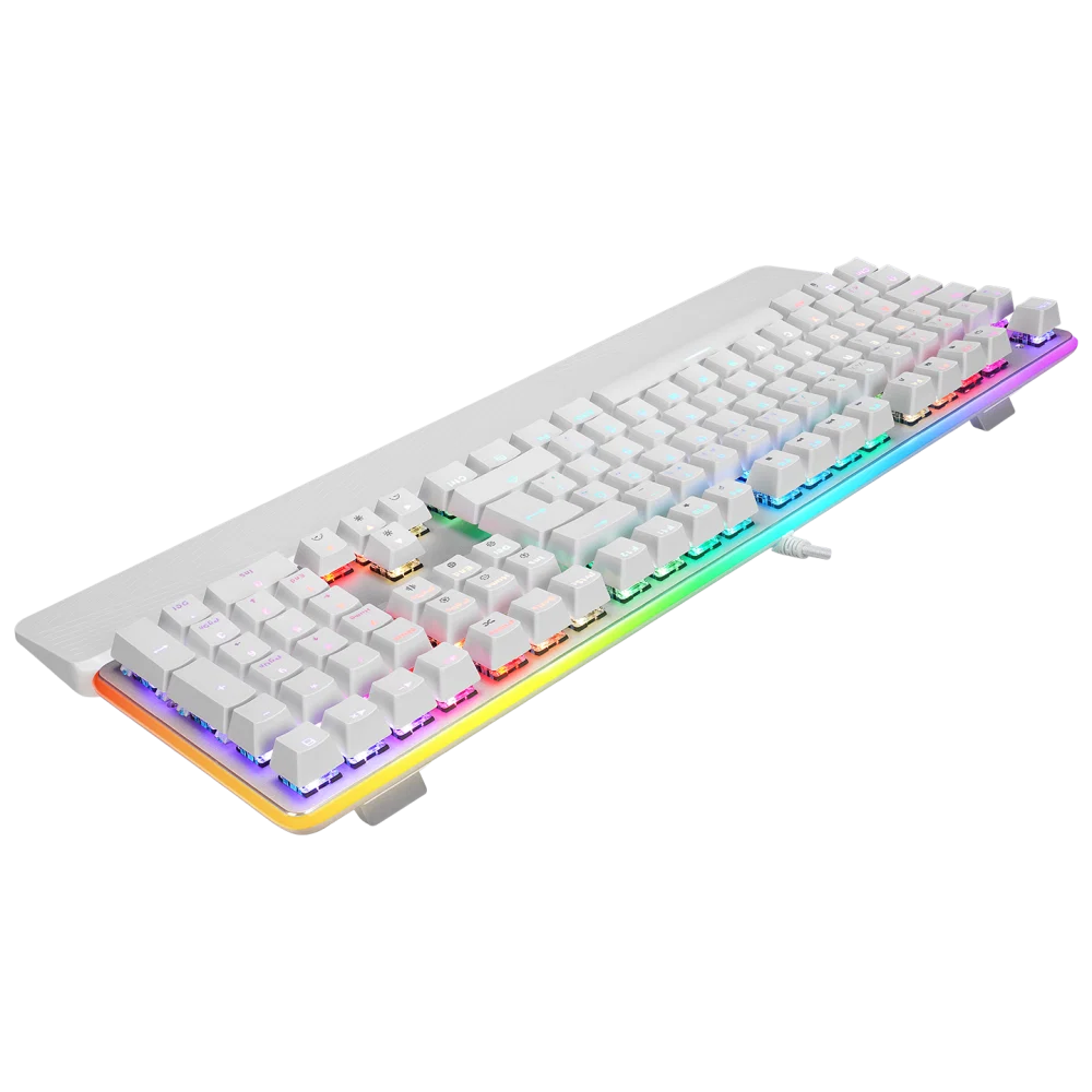 Rampage KB-R96 ULTIMATE Red Switch RGB Beyaz Türkçe Kablolu Mekanik Gaming Klavye