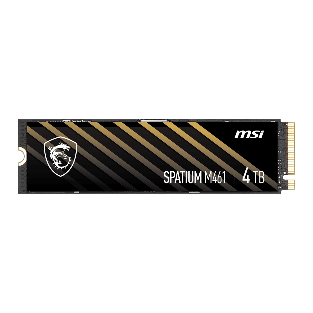 MSI 4TB SPATIUM M461 Gen4 M.2 2280 SSD 5000MB Okuma / 4200MB Yazma görsel 1