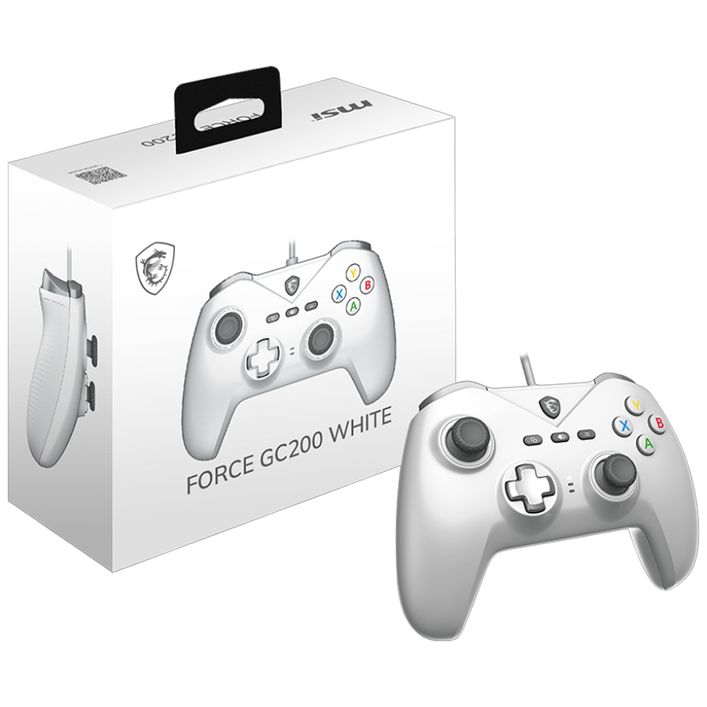 MSI FORCE GC200 Kablolu Beyaz Gamepad | ITOPYA