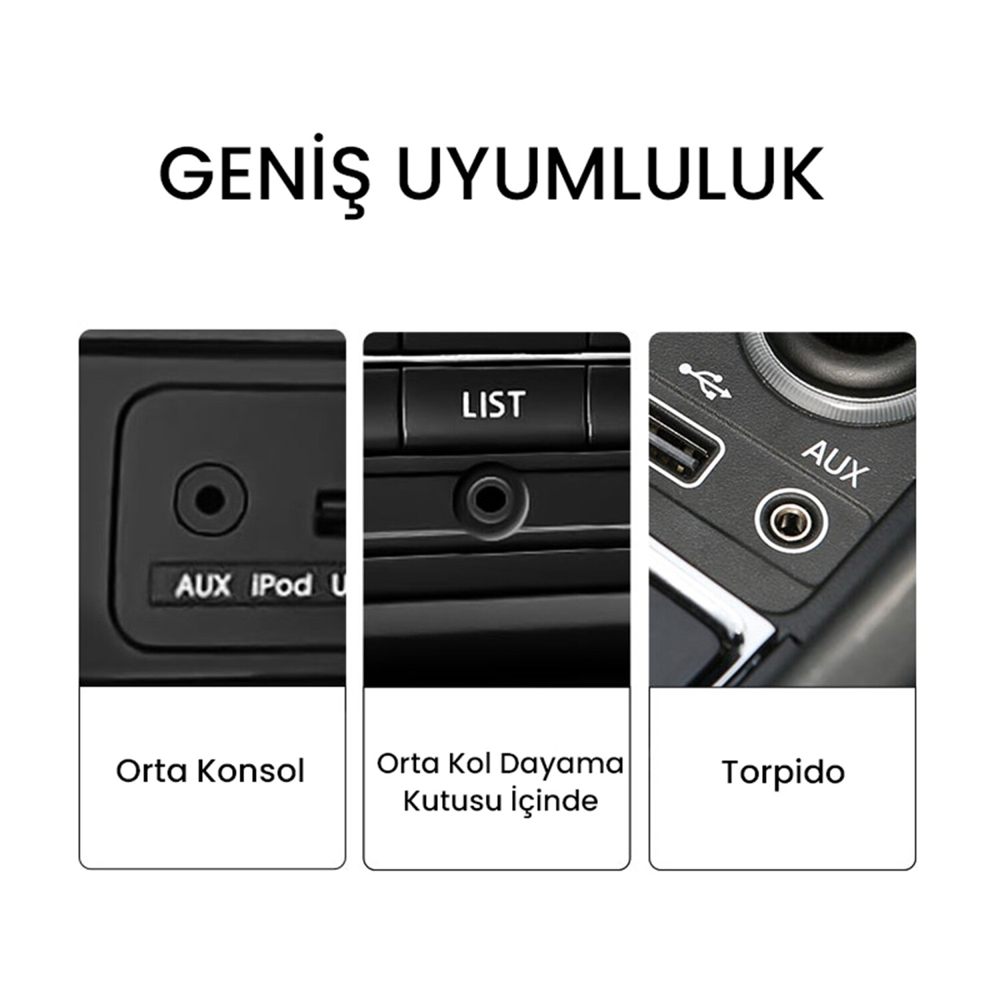 VegGieg Hi-Fi TRS 3.5mm AUX Ses Kablosu 1.5 Metre