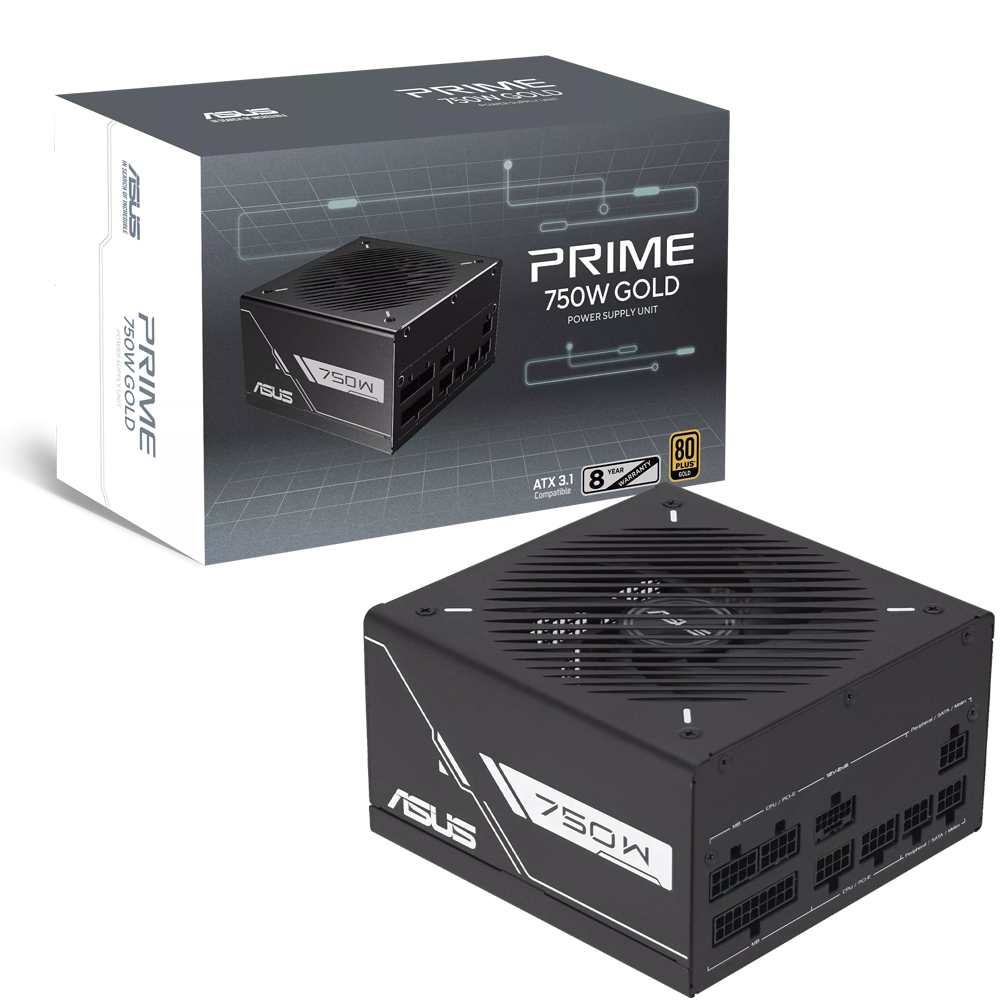 ASUS PRIME 750G 750W 80+ Gold ATX 3.1 Gen 5.1 135mm Fanlı PSU