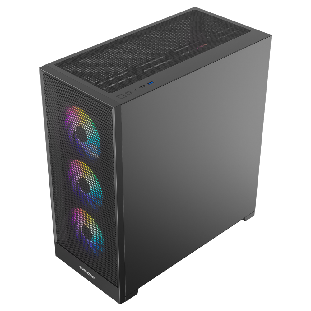 GameBooster MYSTRAL 750W 80+ Bronze ATX3.1 Gen5.1 Mesh ARGB E-ATX Mid Tower Siyah Kasa