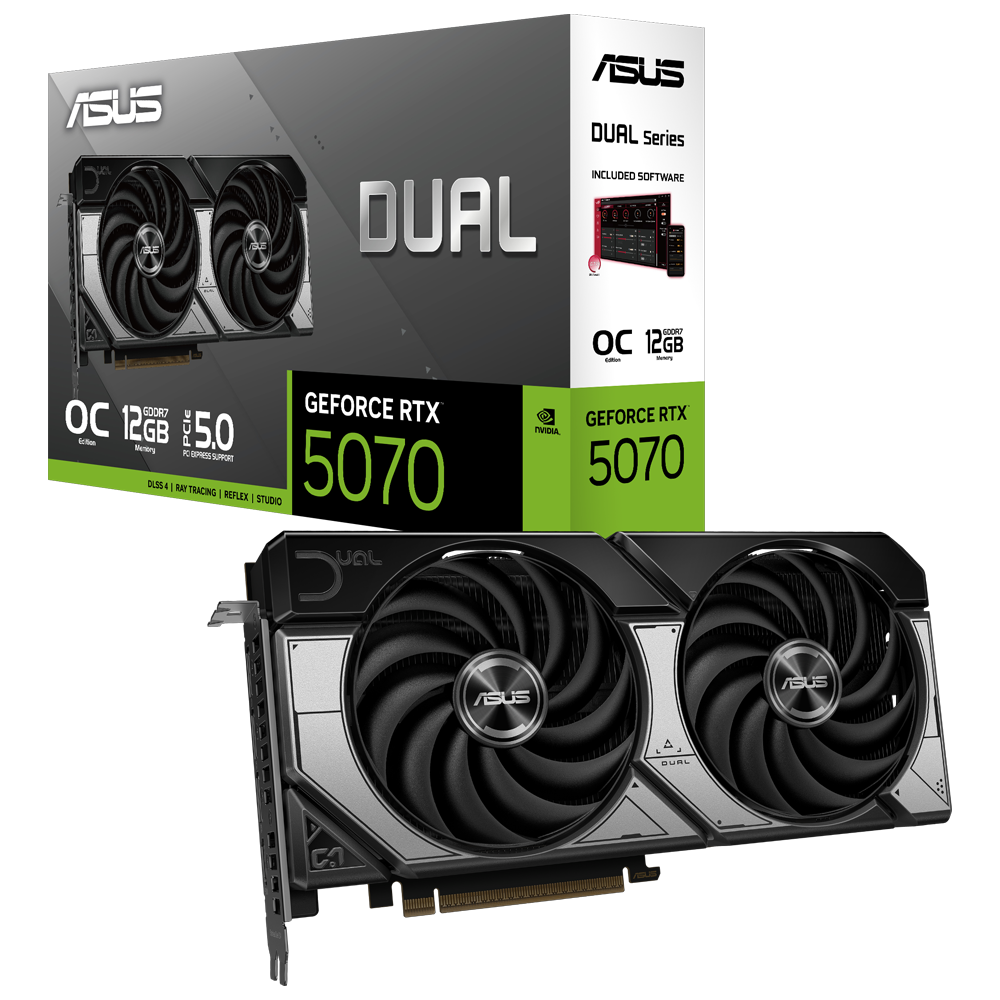 ASUS Dual GeForce RTX 5070 OC Edition 12GB GDDR7 DLSS 4 192 Bit Ekran Kartı