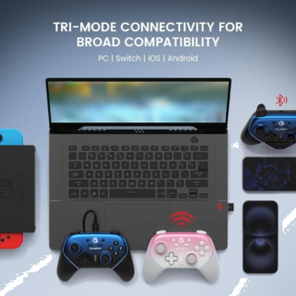 Gamesir Super Nova Hall Efect RGB Kablosuz Pembe Gamepad