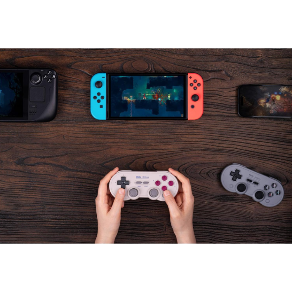 8BitDo Sn30 Pro (Switch/Switch 2, PC, macOS, Android, Steam Deck için) Hall Efect Kablosuz G Classic Gamepad