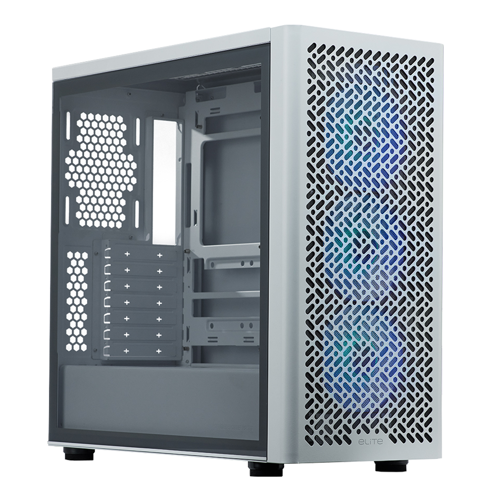 Cooler Master ELITE 502 ARGB Tempered Glass USB 3.2 Beyaz Mid Tower Kasa görsel 1