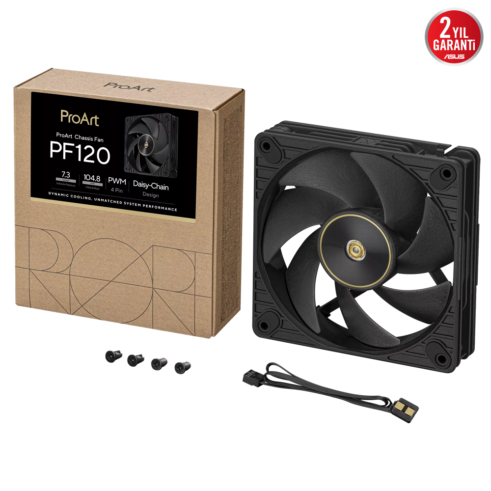 ASUS PROART PF120 PWM Siyah 120mm Kasa Fanı