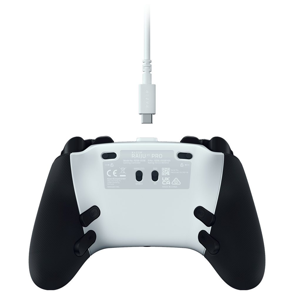 Razer Raiju V3 Pro PC/PS5 Beyaz Kablosuz Gamepad