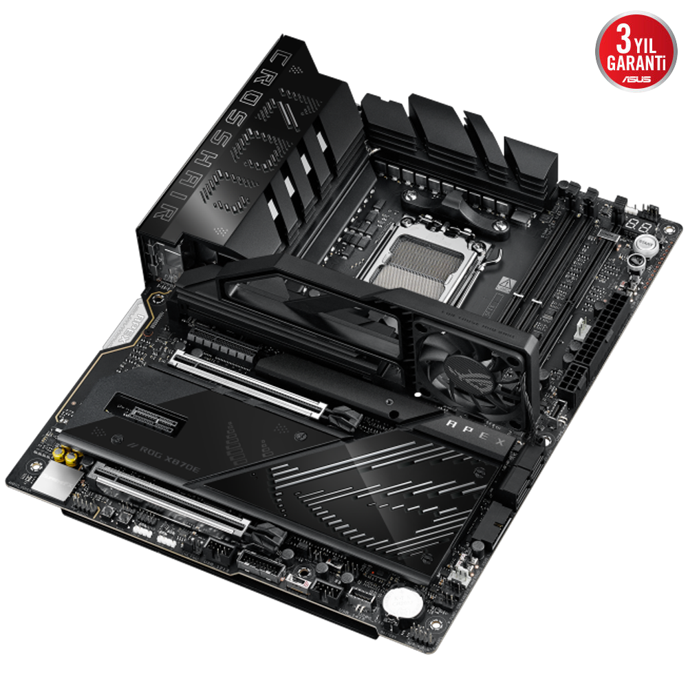 ASUS ROG CROSSHAIR X870E APEX WIFI 9600MHz OC DDR5 Soket AM5 M.2 ATX Anakart