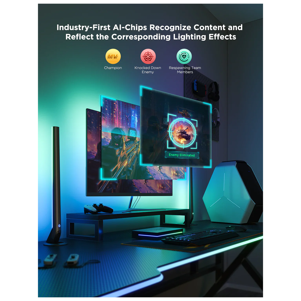 Govee AI Sync Box 2 75-85" TV Arka Şerit LED Aydınlatma