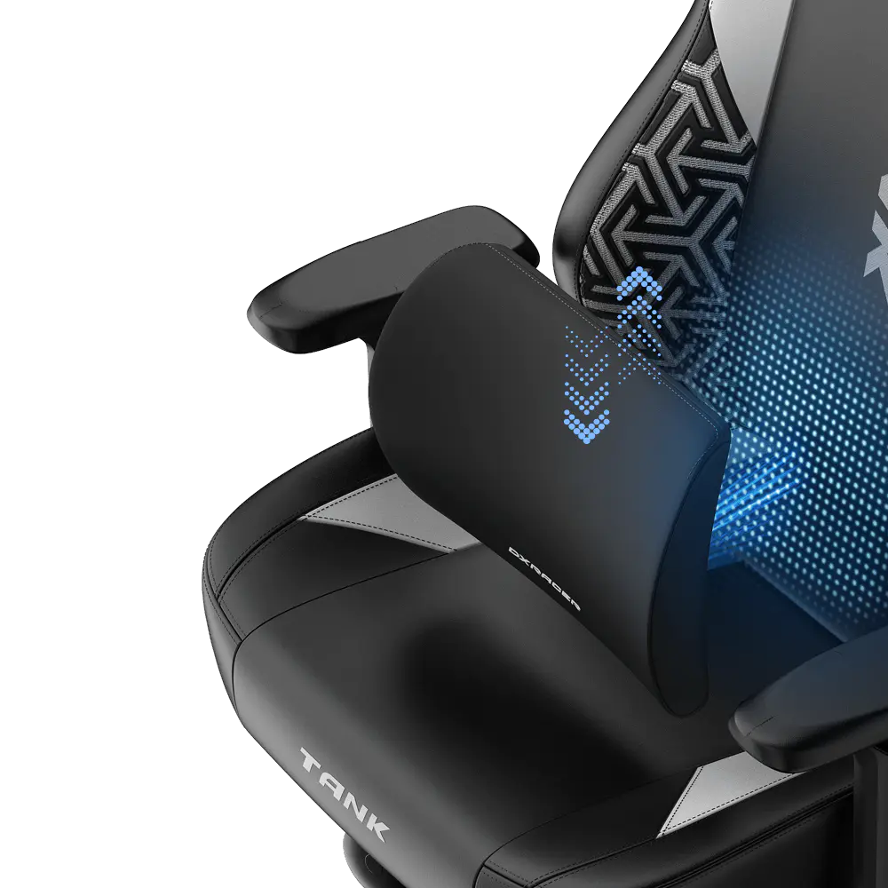DXRacer Tank XXL Siyah/Beyaz Oyuncu Koltuğu