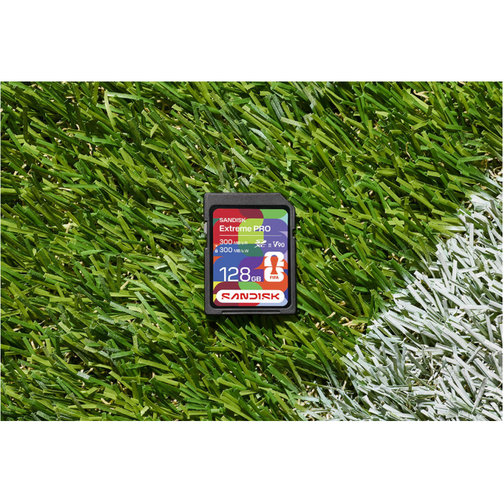 SanDisk 128 GB SDXC UHS-II FIFA World Cup 2026 Sürüm Hafıza Kartı