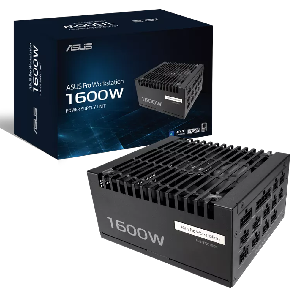 ASUS PRO WS 1600P 1600W 80+ Platinum Full Modüler PSU görsel 1