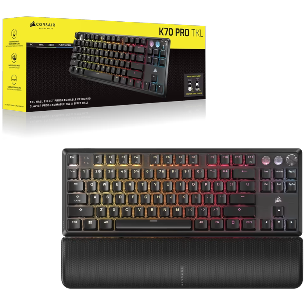 CORSAIR K70 PRO TKL High-Performance Hall Effect Switch RGB Türkçe