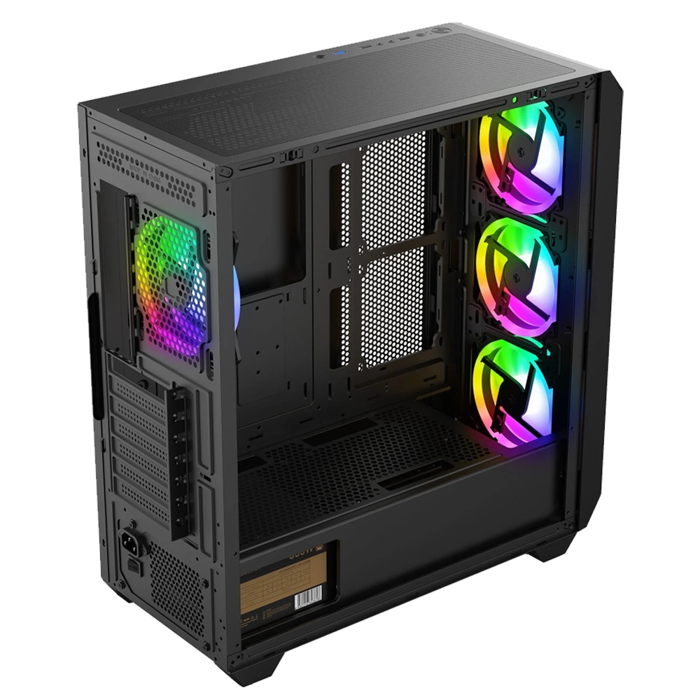 GameBooster E8501B 850W 80+ Bronze ARGB Mesh E-ATX Siyah Kasa