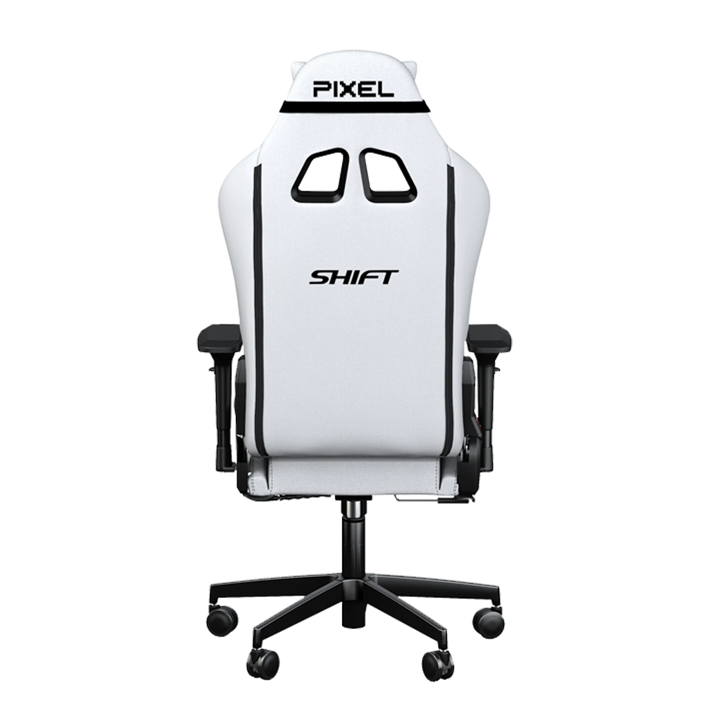 Pixel Shift Kumaş Beyaz Oyuncu Koltuğu