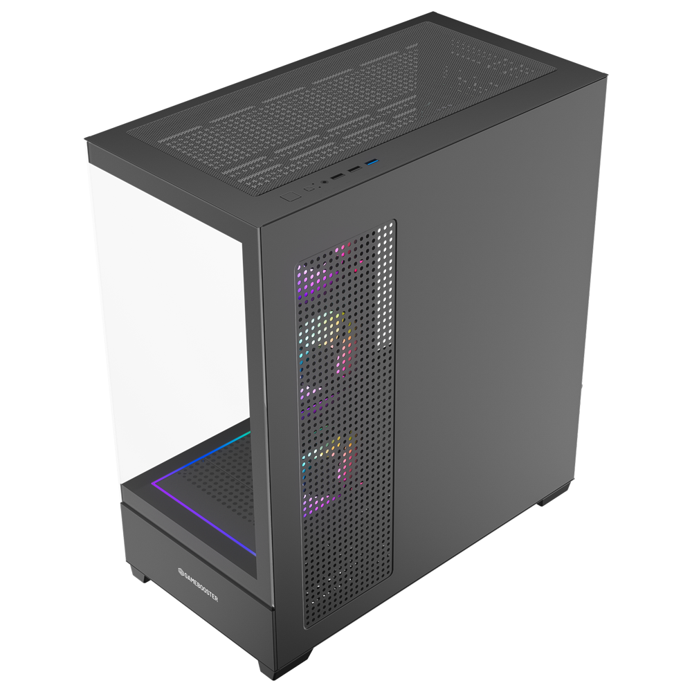 GameBooster NYVRA PRIME 750W 80+ Bronze ATX3.1 Gen5.1 SeaView ARGB E-ATX Mid Tower Siyah Kasa