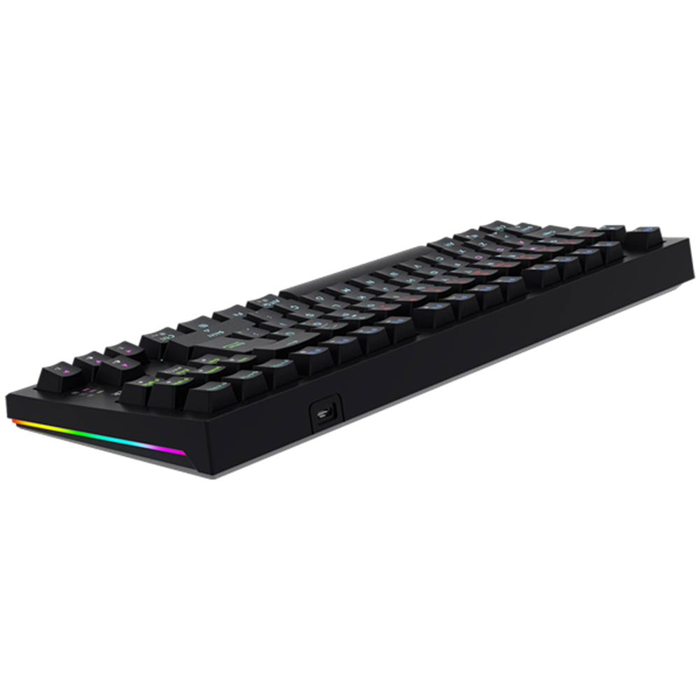 GameBooster Lumin Red Switch RGB Siyah Mekanik Kablolu Gaming Klavye