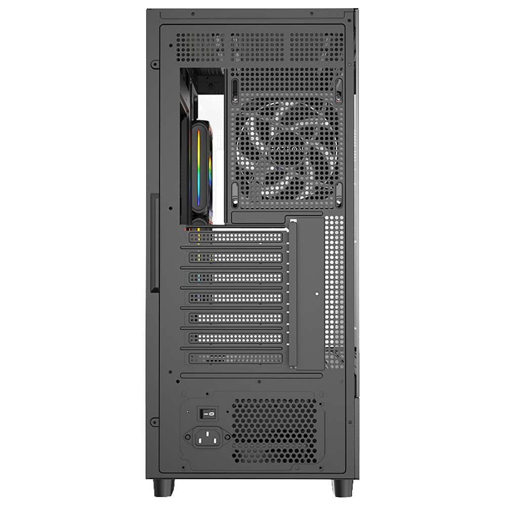 FAZEON F17 750W 80+ Bronze Tempered Glass Mesh 3x ARGB Fanlı USB 3.0 Siyah ATX Bilgisayar Kasası