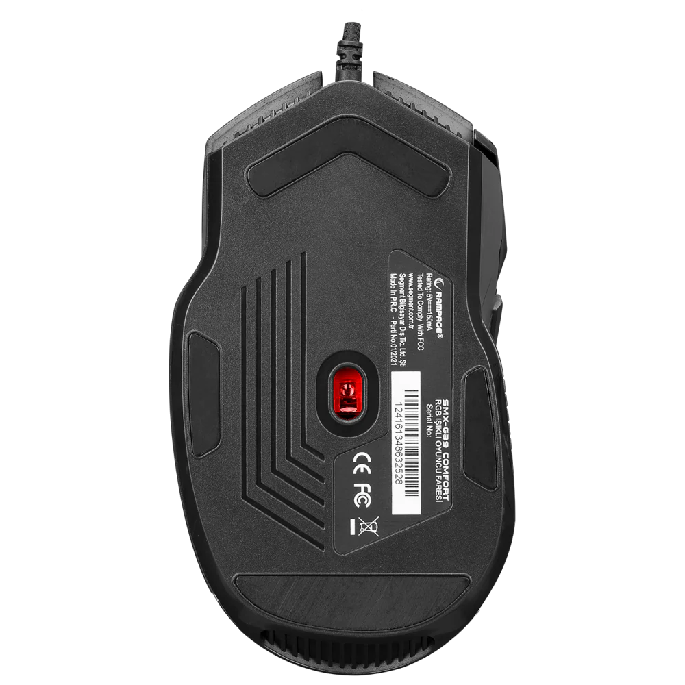 Rampage SMX-G39 COMFORT 12800DPI RGB Kablolu Siyah Gaming Mouse