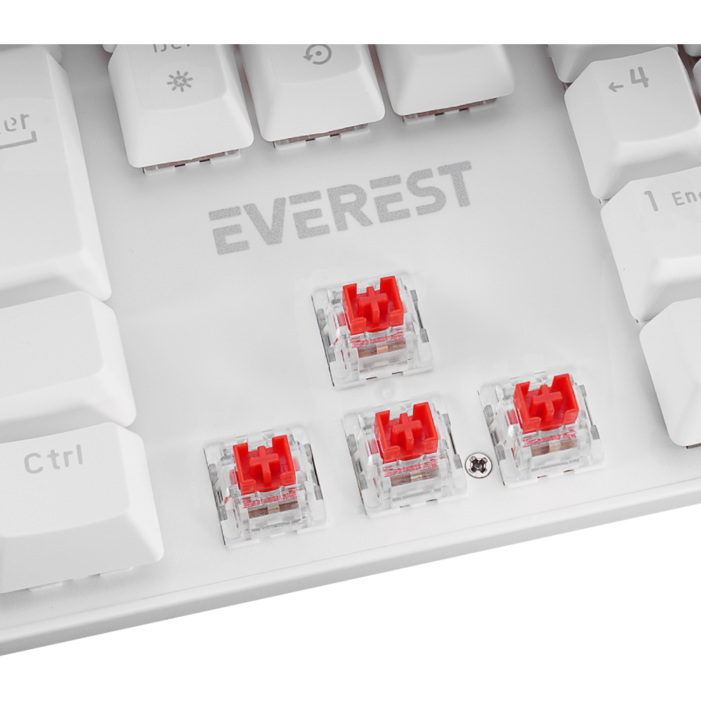 Everest KB-MK1 Lumos Red Switch RGB Beyaz Kablolu Gaming Klavye 