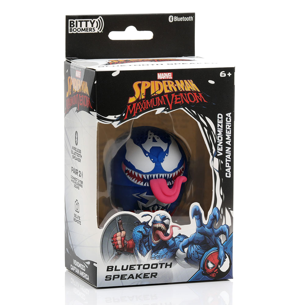 Bitty Boomers Venomized Captain America Mini 3W Taşınabilir Bluetooth Hoparlör