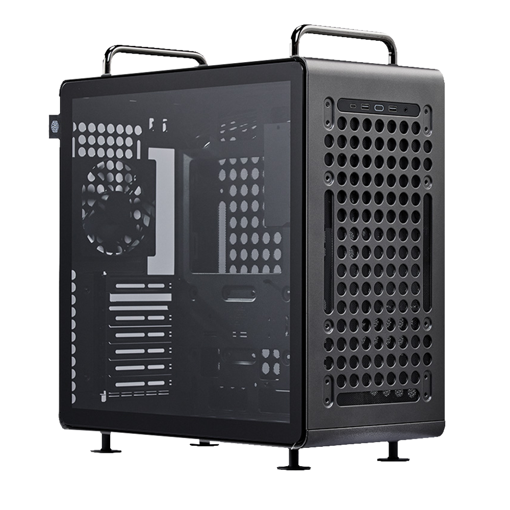 Cooler Master Qube 540 TG Tempered Glass USB 3.2 Stardust Iron Çelik Mid Tower Kasa