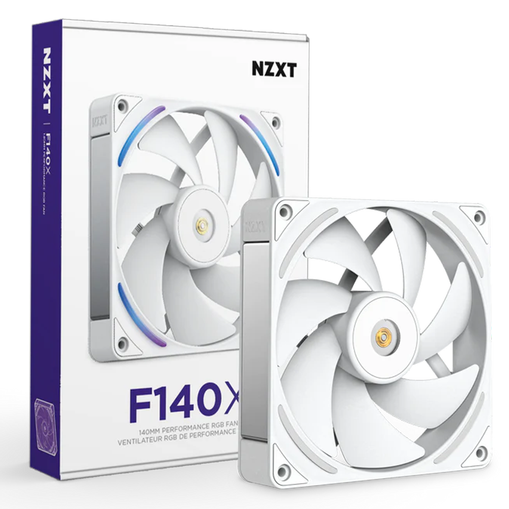 NZXT F140X Performance RGB 140mm Beyaz Kasa Fanı