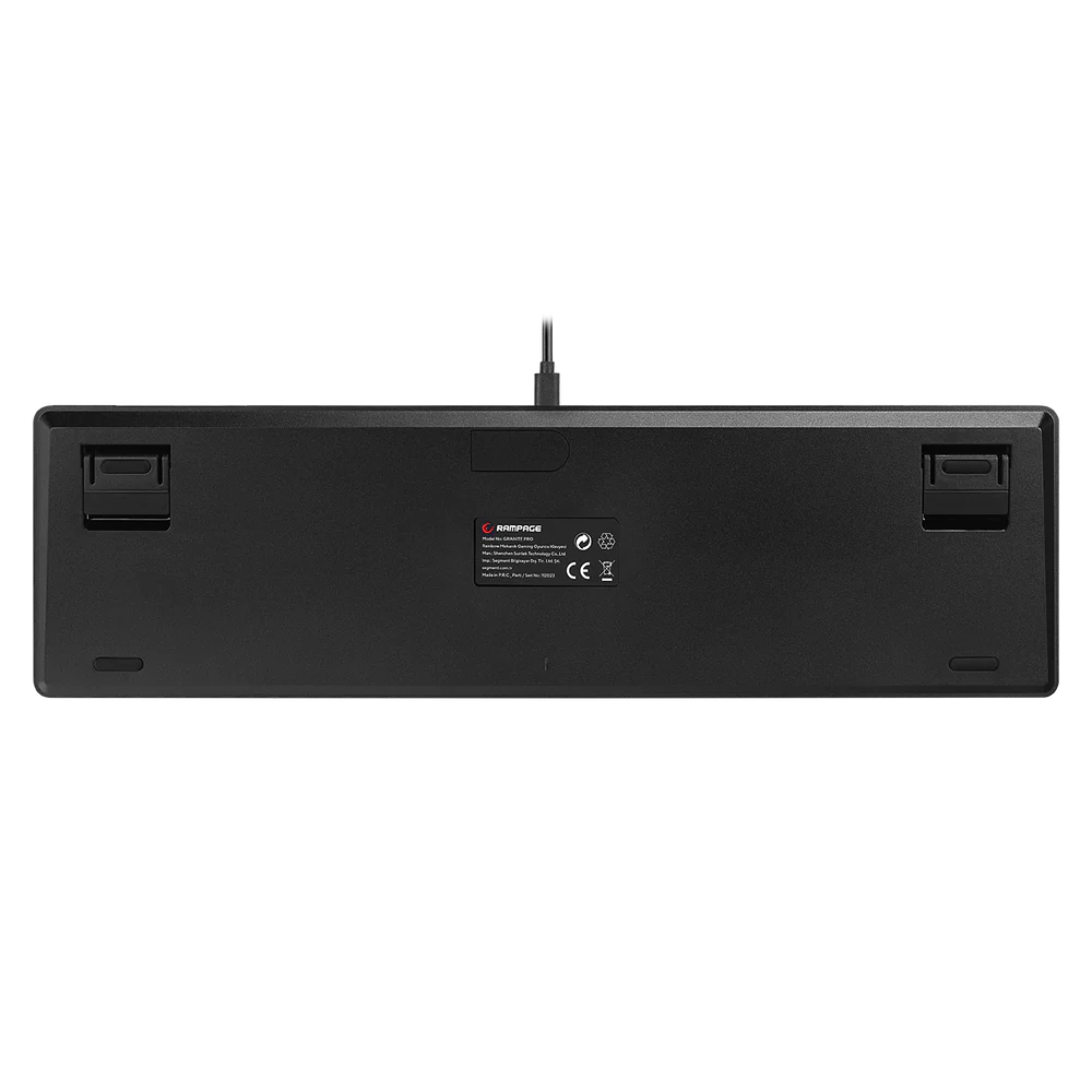Rampage GRANITE PRO Red Switch RGB Siyah/Gri Kablolu Gaming Klavye