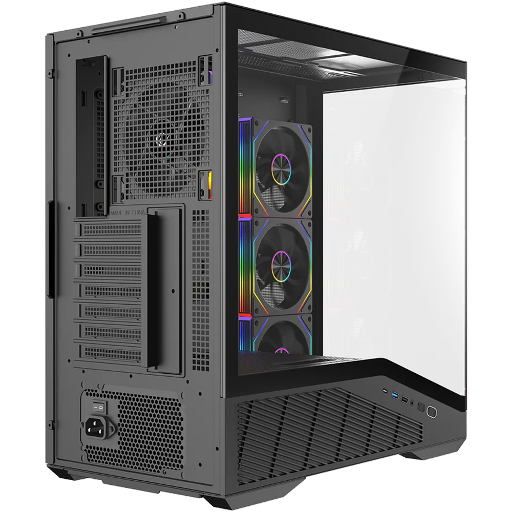 Rampage REAPER 750W 80+ Bronze Tempered Glass 4*12cm ARGB Siyah ATX Gaming Kasa