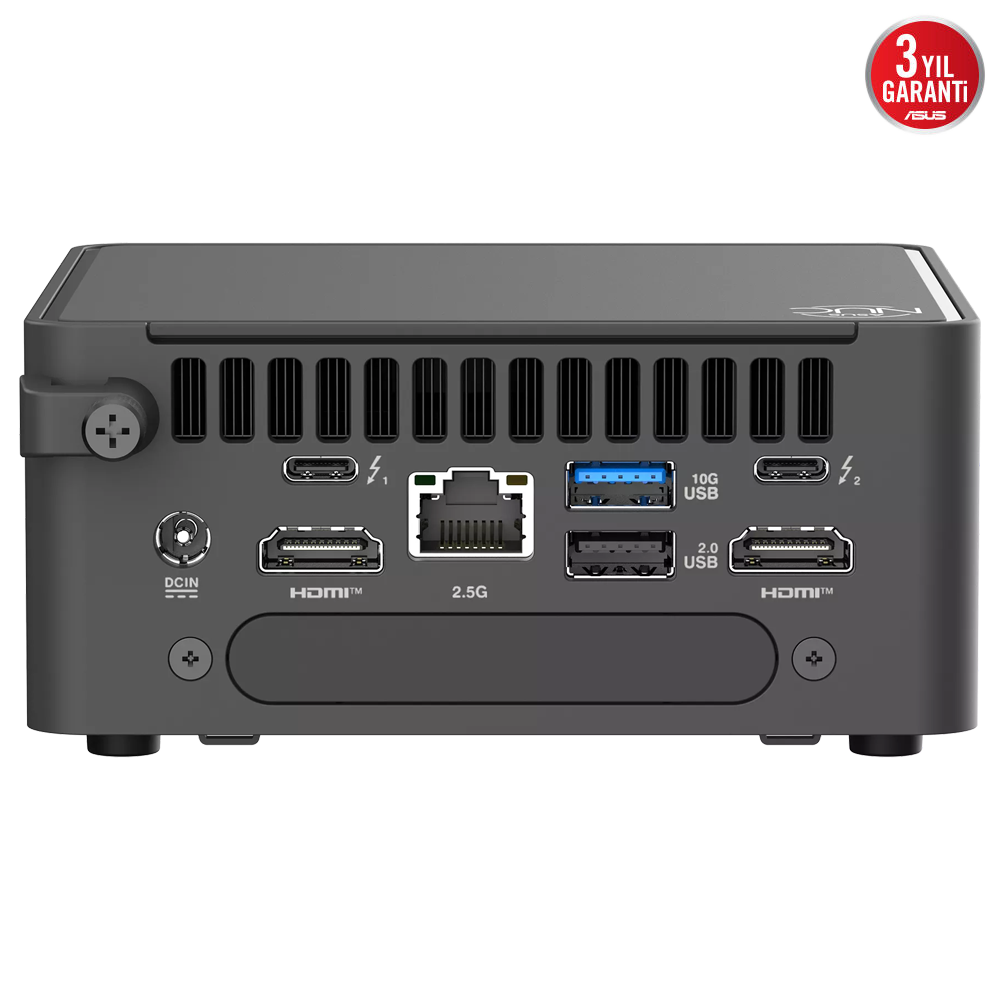 MSI NUC 15 Pro Slim Kit RNUC15CRKI300002 Core 3-100U Barenone Thınderbolt 4 FreeDos Mini PC