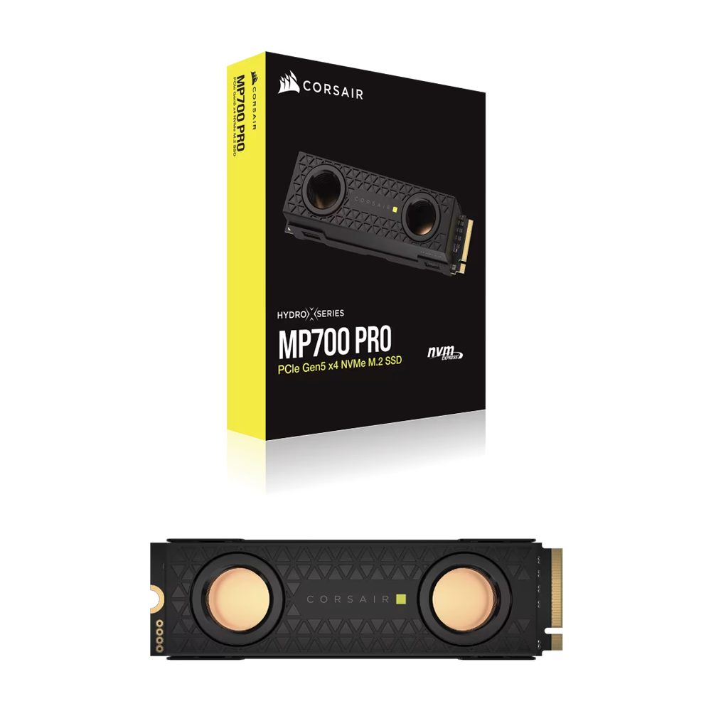 CORSAIR MP700 PRO Hydro X 2TB Gen5 NVMe M.2 Soğutuculu SSD 12400MB Okuma / 11800MB Yazma